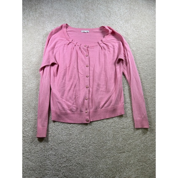 New York Company Size Xl Pink Full Button Cardigan Sweater Soft Girl‎ Barbiecore - Picture 1 of 9
